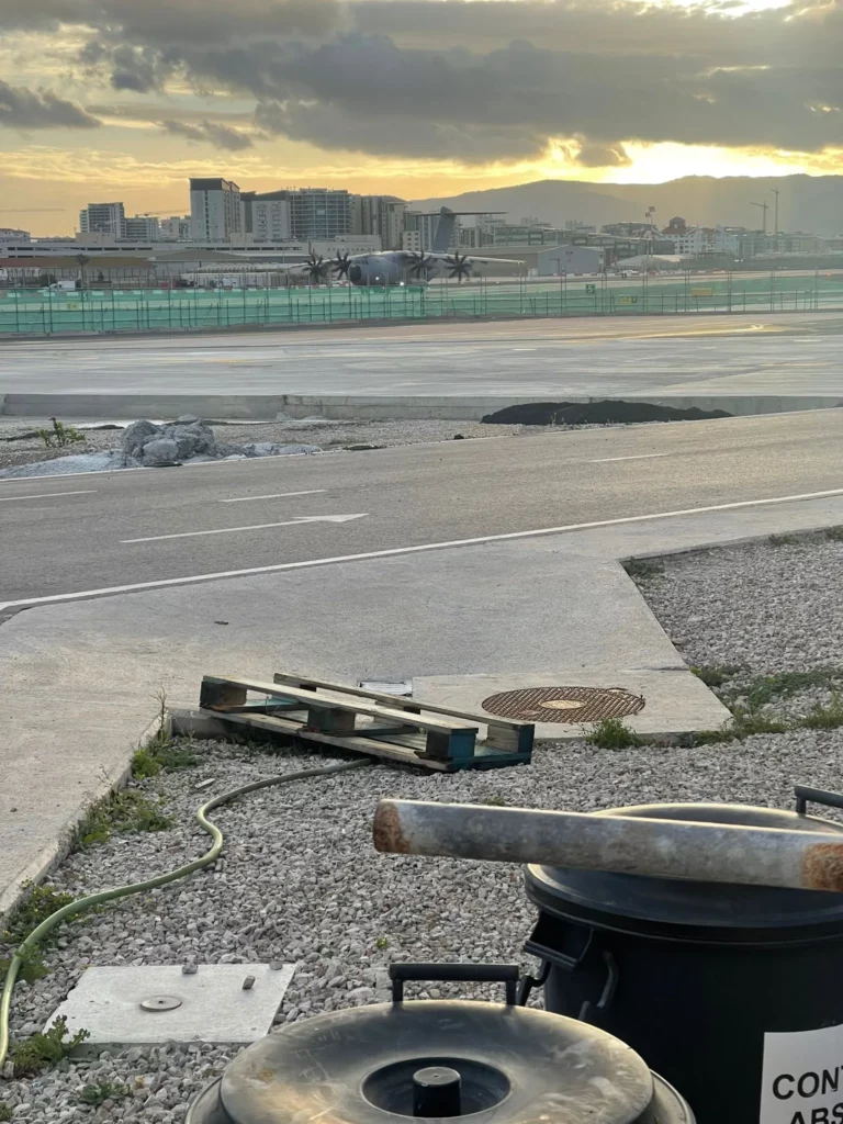 Photo taken at Gibraltar airport from the airfield.