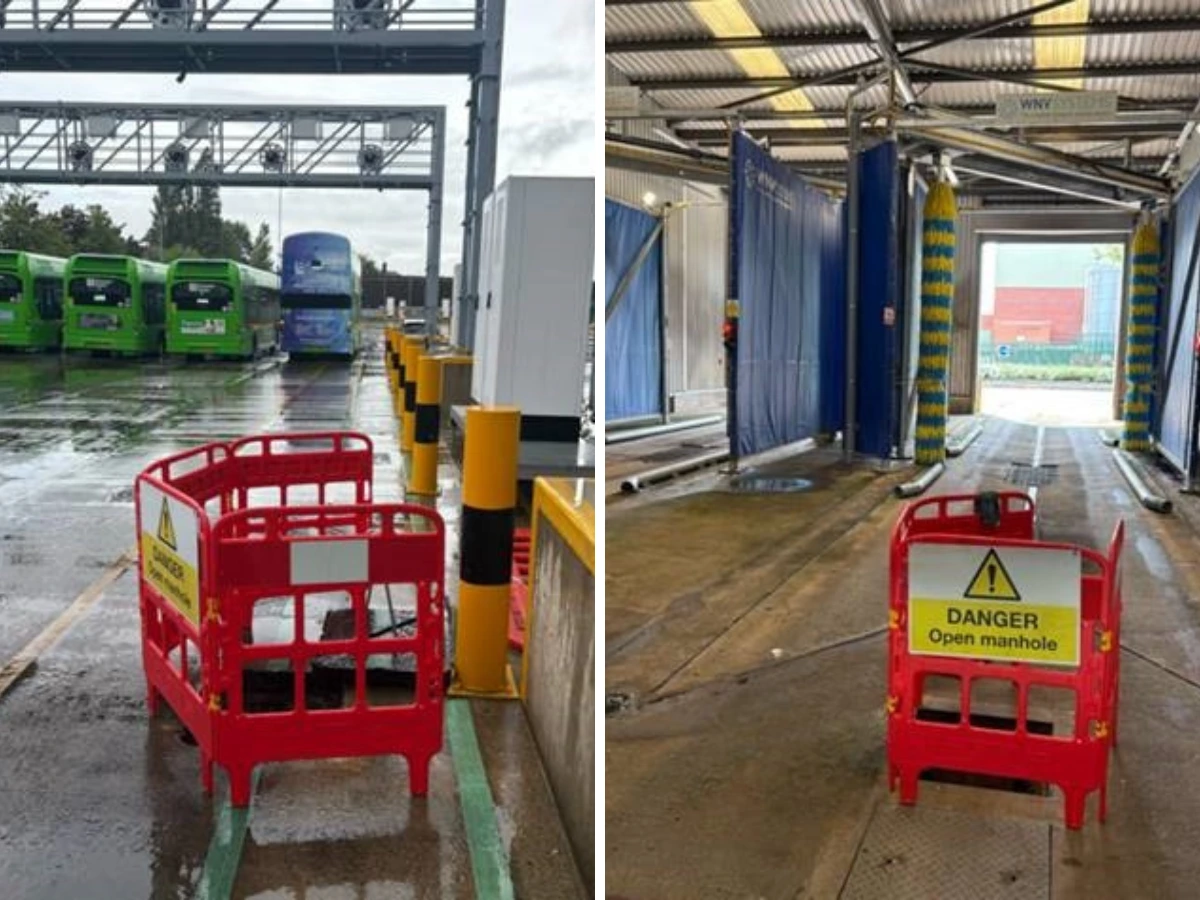 Installation of oil water separator alarms in bus depots